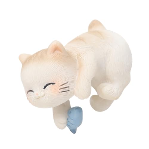 xbiez Cartoon Katzen Figuren Form Aquarium Landschaft Ornamente Falsche Wasser Tier Angeln Tanks Tier Dekorieren Liefert von xbiez