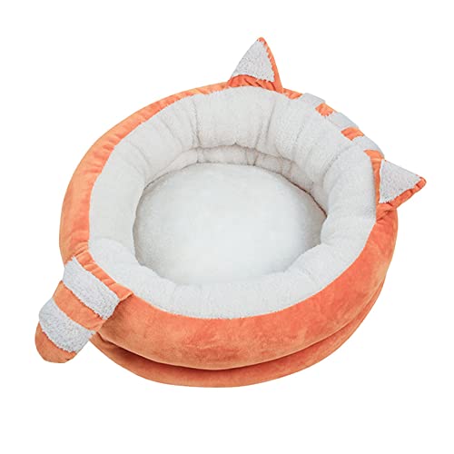 xbiez Langes Plüsch-Hundebett mit Filmmatten, warm, für Haustiere, waschbar, mit Cartoon-Motiv xbiez Langes Plüsch-Hundebett mit Filmmatten, warm, für Haustiere, waschbar, mit Cartoon-Motiv von xbiez