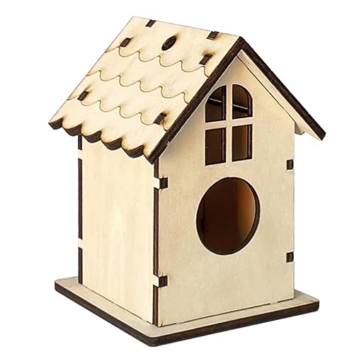 xbiez Papageienkäfig Haus Käfig Nistkasten Nest Käfig Stehende Verstecke Zubehör Vogel Outdoor Nistkasten für Vogel Papagei von xbiez