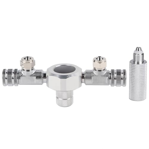 xctopest Aquarium CO2-Splitterventil 5 Arten Multi-Wege-Verteiler Aquarium Aluminiumlegierung Anti-Rutsch-Design (2 Passes) von xctopest