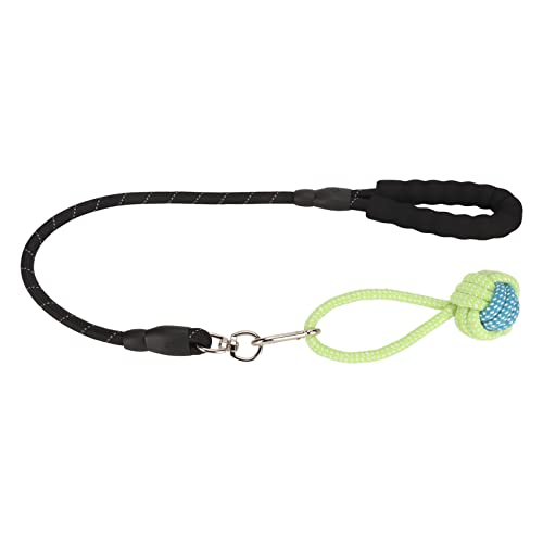 xctopest Hunde-Bungee-Schlepper, interaktives Zähneknirschen, saubere Zähne, Baumwoll-Haustier-Kauspielzeug, Seil für Hunde, Welpen, Haustiere (Black) von xctopest