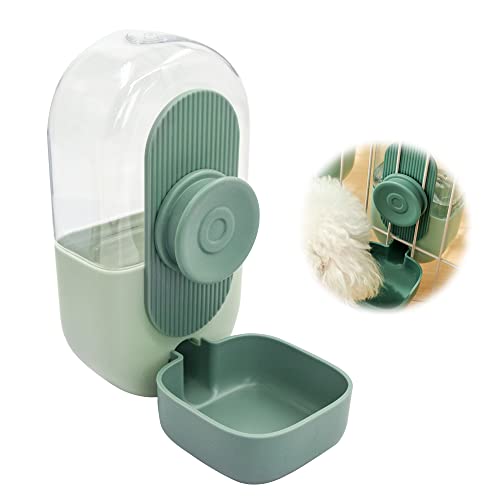 Wasserspender Katze Hunde Automatischer Trinkbrunnen - Hängender Automatic Water Dispenser für Hund und Kätzchen, 0.8L Reisespender für Kleine und Mittelgroße Haustiere, 20 * 15 * 10cm, Mintgrün von xiruiubao