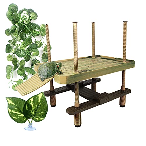 xixibuy Turtle Dock Floating, Schildkröten Terrarium für Schildkrötenliebhaber, Schildkröte Insel, Schildkröten plattform, Wasserschildkröten plattform (GRÖSSE : L) von xixibuy