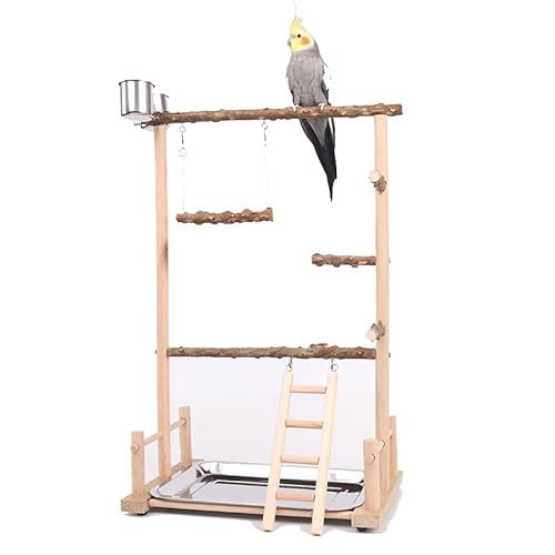 xixibuy Vogelspielzeug, Papageienspielzeug, Wellensittich Spielzeug, Wellensittich käfig, Wellensittich Spielplatz, Nymphensittich Spielzeug, Wellensittich schaukel -36,5 * 23 * 57CM von xixibuy