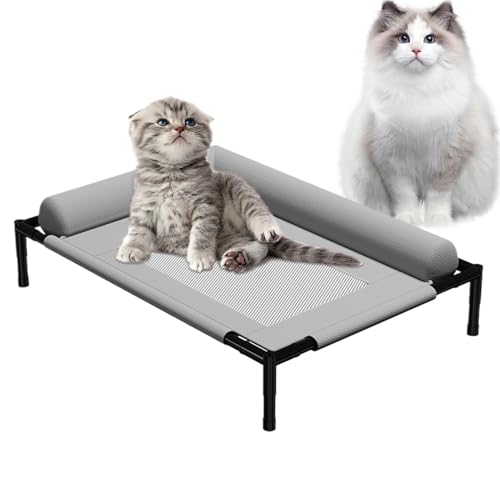 xowwyue Erhöhtes Hundebett, atmungsaktiv, erhöht, kühlend, waschbar, Haustiersofa zum Schlafen, Spielen, Sommer, heißes Wetter, Welpen, Senioren, Kätzchen, Häschen, Zuhause, Schlafzimmer, Wohnzimmer xowwyue Erhöhtes Hundebett, atmungsaktiv, erhöht, kühlend, waschbar, Haustiersofa zum Schlafen, Spielen, Sommer, heißes Wetter, Welpen, Senioren, Kätzchen, Häschen, Zuhause, Schlafzimmer, Wohnzimmer von xowwyue