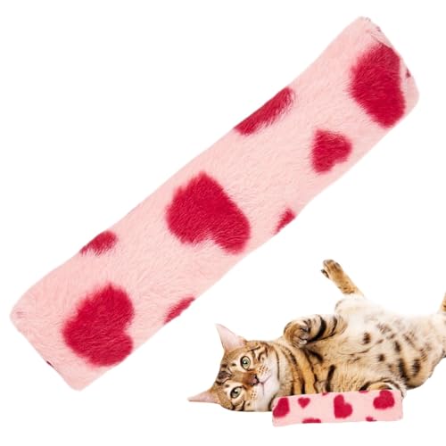 xowwyue Katzenminze-Kissen für Katzen, beruhigendes Kauspielzeug, weiches beruhigendes Zubehör, Indoor-Kätzchen-Übung, Knistergeräusch-Spiel mit Rasselpapier für gelangweilte Haustiere von xowwyue