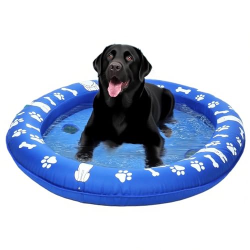 yakermur Hunde Poolmatte, Aufblasbarer Pool Schwimmreifen für Hunde, Schwimmhilfe Wasserspielzeug für Alle Größen Haustiere Outdoor Sommer See Fluss Camping Party yakermur Hunde Poolmatte, Aufblasbarer Pool Schwimmreifen für Hunde, Schwimmhilfe Wasserspielzeug für Alle Größen Haustiere Outdoor Sommer See Fluss Camping Party von yakermur