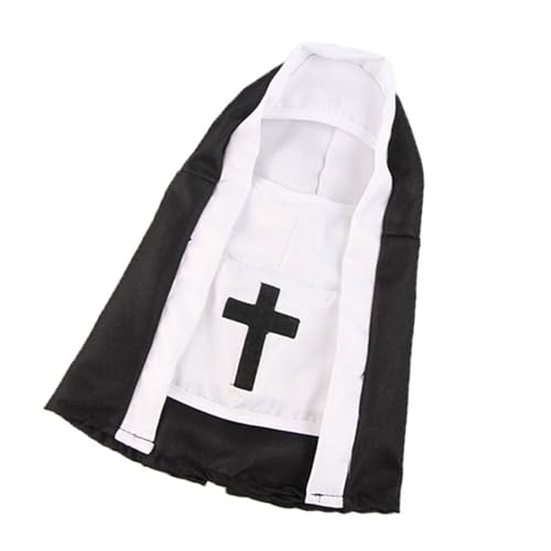 Whimsically Haustier-Nonnen-Umhang, Kleid, Halloween-Kostüm, Partyzubehör für Hunde, Katzen, Fotoshootings, lustige Cosplay-Outfits Whimsically Haustier-Nonnen-Umhang, Kleid, Halloween-Kostüm, Partyzubehör für Hunde, Katzen, Fotoshootings, lustige Cosplay-Outfits von yanwuwa