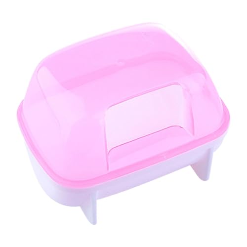 yanzisura Hamster Badezimmer, Hamster Sand Badebox Katzentoilette, Hamster Sandbad Box, Abnehmbarer Zwerghamster Zubehör für Chinchilla, Rennmäuse von yanzisura