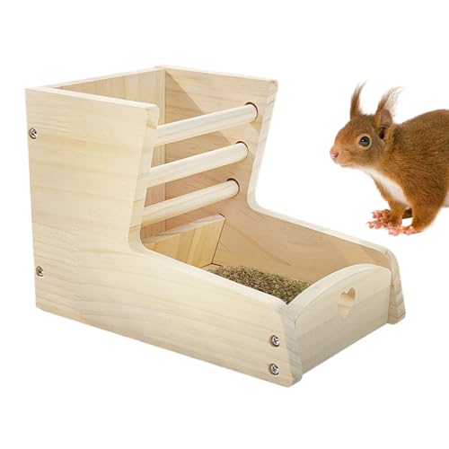 yanzisura Kaninchen Heuraufe, Kleintier Grasfutter-Spender, 2-in-1 Holz-Heuraufe Mit Doppelzone & Separatem Futterbereich Für Meerschweinchen, Chinchilla, Kaninchen Und Kleinnager yanzisura Kaninchen Heuraufe, Kleintier Grasfutter-Spender, 2-in-1 Holz-Heuraufe Mit Doppelzone & Separatem Futterbereich Für Meerschweinchen, Chinchilla, Kaninchen Und Kleinnager von yanzisura