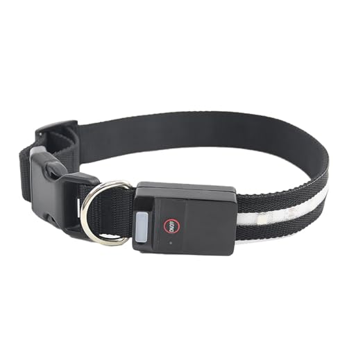 yanzisura LED-Hundehalsband, beleuchtete Halsbänder für Hunde bei Nacht | Buntes, wiederaufladbares LED-Hundehalsband, leuchtendes Halsband | Leuchtendes Hundegeschirr, Hundelichthalsband für Outdoor, von yanzisura