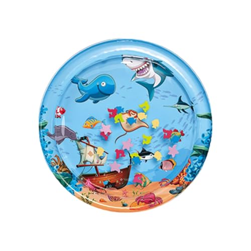 yanzisura Sensorische Wasserspielmatte, Katzenspielzeug, sensorische Wasserspielmatte für Katzen, Innovative Wassersensormatte, Aufblasbare Spielmatte mit Fisch, Kühlmatte für Haustiere, von yanzisura