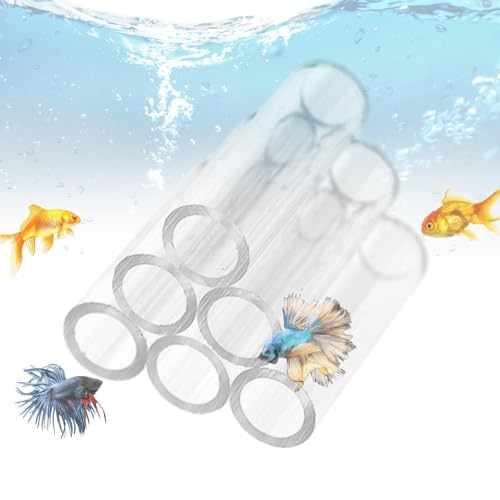 yanzisura Shrimp Shelter Tube – Aquarium Acryl Kristall Shelter House für kleine Garnelen – Tube Aquarium Garnelen Höhle Zucht Lebensraum Versteck Rohre für kleine Garnelen / Fische von yanzisura