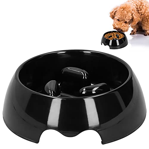 Slow Feeder Hundenäpfe, Pet Slow Feeder, tragbarer langsamer Futternapf für Hunde, Anti-Erstickungsnapf für Katzen und Hunde(L-Schwarz) Geschenk zum Valentinstag von yaogohua