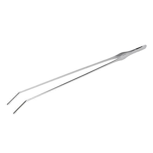 YAOGOHUA Aquarium-Pinzette, professionelle, rostfreie Reptilien-Futterzange aus Edelstahl für Aquarium-Pflanzen-Reptilien (Curved Tweezers) von yaogohua