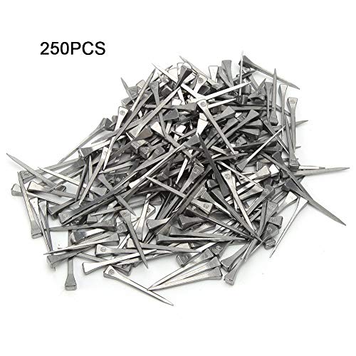 yaogohua 250Pcs/Box Low Carbon Steel E4 Horseshoe Nail Horse Tool Equipment Accessories Für den Einsatz im Freien und zum Grillen. von yaogohua