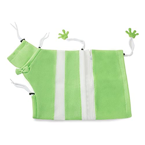 yaogohua Cat Bathing Bag Multifunctional Prevent Scratch 3 Layer Fabric Removable Cat Shower Bag for Cat Grooming Supplies (Frog Model) von yaogohua