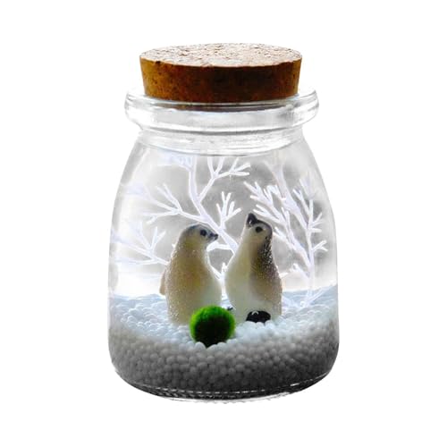 Pflanzen-Terrarium-Glasgefäß – Glas-Terrarium-Behälter, Tisch-Landschafts-Pflanzgefäße, Ornamente | Pflanzgefäß-Display-Mittelstücke, Feengarten-Zubehör, Glasgefäß-Korken für Luftpflanzen von ycezw