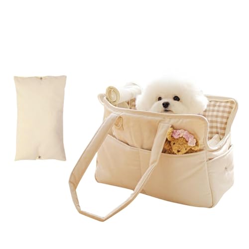 Sac De Transport Pour Chien | Sac De Transport Pour Animaux De Compagnie - Transporteur De Sac Portable De Voyage Pour Animaux De Compagnie Respirant Avec Coussin Élastique Élevé Pour Chat Petit Chien von ycezw