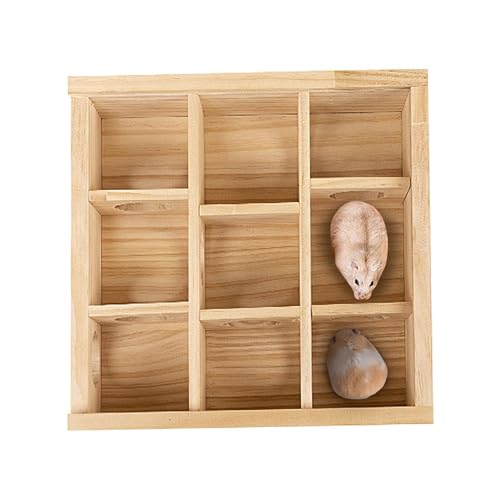 ycezw Hamster-Spielspielzeug-Labyrinth, Hamster-Labyrinth-Spielzeug | Zwerghamster-Spielspielzeug - Lustiges Maus-Spielzeug aus Holz, Hamster-Spielzeug, Rennmaus-Labyrinth, kleine von ycezw