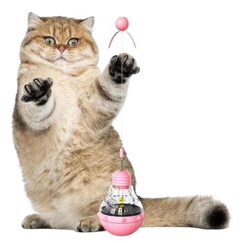 ycezw Katzen-Leckerli-Spender Spielzeug | Kätzchen-Zauberstab-Spielzeug mit LED-Licht | Katze Interaktives Spielzeug, Katzenfutter Ball Spender, Kätzchen Anreicherung Spielzeug ycezw Katzen-Leckerli-Spender Spielzeug | Kätzchen-Zauberstab-Spielzeug mit LED-Licht | Katze Interaktives Spielzeug, Katzenfutter Ball Spender, Kätzchen Anreicherung Spielzeug von ycezw
