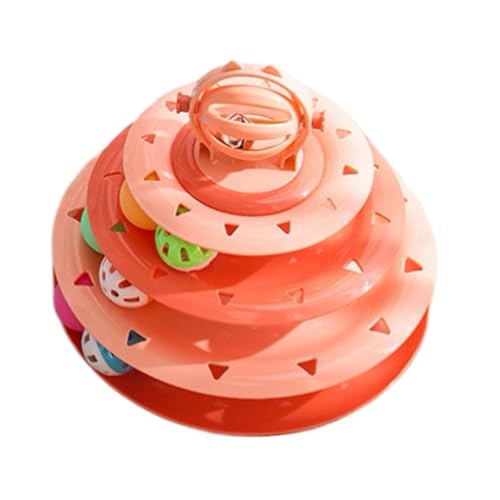 ycezw Katzenspielzeug-Rollerballturm, Interaktiver Katzenspielzeugball | Katzenspielzeug Mit Drehteller Und Kugelturm, Katzenspielzeug Für Drinnen Und Draußen, Puzzle von ycezw