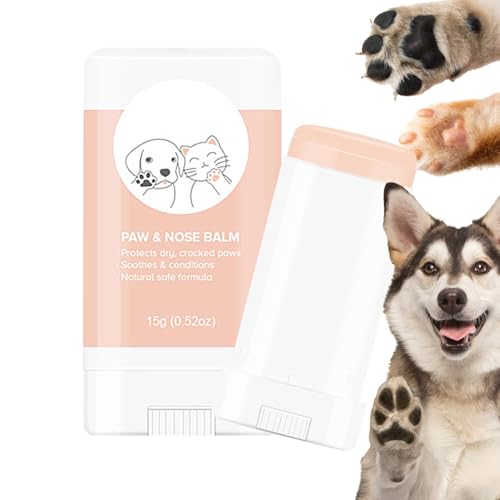 ycezw Lollipop Paw Balm – Hundepfotenbalsam, 15 g Sicherer Paw Lollipop für Hunde | Wirksamer und sicherer Pfotenschutz, Feuchtigkeitsspender und für Pfoten, Nasen usw von ycezw