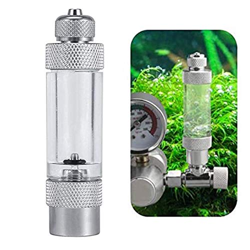 Aquarium CO2 Blasenzähler, CO2 Druckminderer Regulator, CO2 Aquarium Diffusor Regler, Behälter Wartungswerkzeug für zum Ermitteln der Menge an CO2 Zugabe, Einzel Kopf von yeemeen