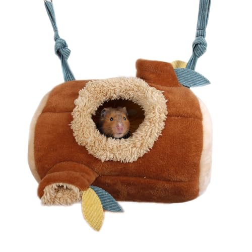 Hängematten-Tunnelbetten für Hamster, warm, weich, Stump-Design für Hamster, Hänge-Tunnel und Bett von yeeplant