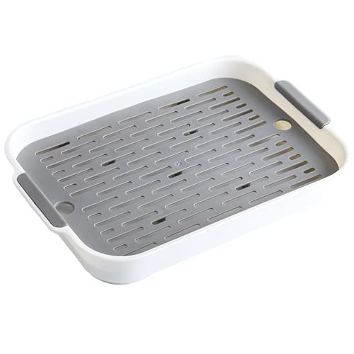 Herausnehmbare Netz-Haustiertoilette mit Rost, doppellagige Anti-Rutsch-Toilettenwanne für Kleintiere, weiß, perfekt für Kaninchen, Meerschweinchen, Hamster Herausnehmbare Netz-Haustiertoilette mit Rost, doppellagige Anti-Rutsch-Toilettenwanne für Kleintiere, weiß, perfekt für Kaninchen, Meerschweinchen, Hamster von yeeplant