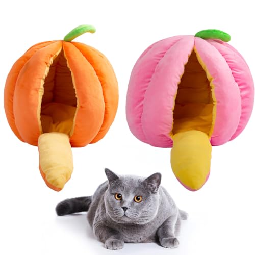 Hundehütte Warm Rest Zuhause: Indoor Simple Reusable Pumpkin Design Cat Bed Cave von yeeplant