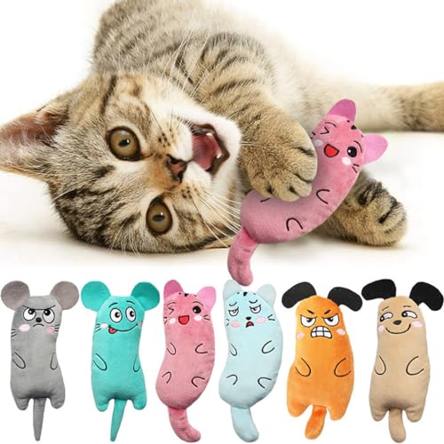 Indoor Cat Mouse Toy, Adorable and Funny, Lightweight Portable Plush with Catnip, Ideal for Pet Dental Health and Interactive Play von yeeplant