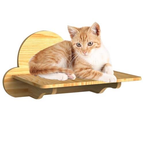 Katzen-Sitzstange Wandstufe Regal montiert Holz Stabile Leiter Katze Spaß Brücke Niture Lustige Halterung Katzenregal von yeeplant