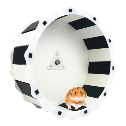 Kleines Hamster-Laufrad Spielzeug - Haltbares Kunststoff-Übungsrad, leise und Mini, perfekt für Haustiere von yeeplant