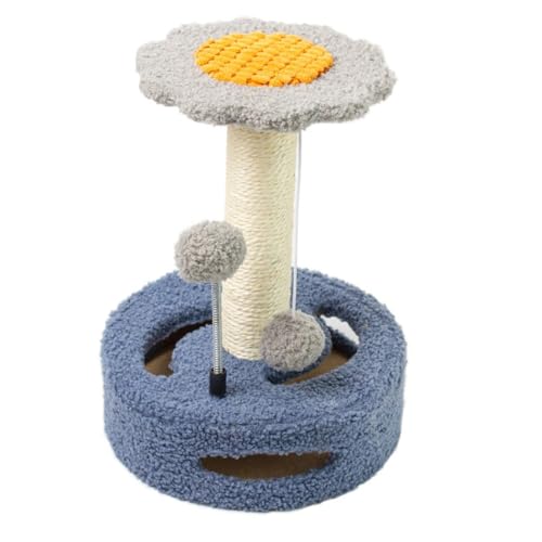 Naturball mit Sitzstange Kratzkatze Wiederverwendbare Sisal Interaktive Dekorative Klettern Lustige Pfosten Kratzen Katze von yeeplant