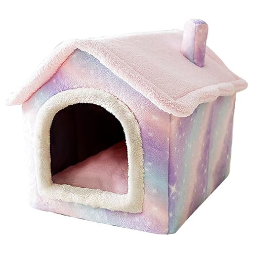 Nesting Dog Bed Cozy Cave Washable Plush Soft Cute Pet House Sleeping Warm Cat Cave Bed Nest von yeeplant
