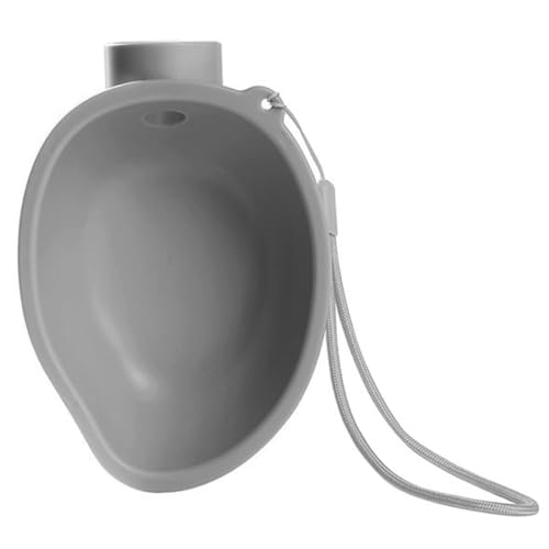 Outdoor-Wasserflasche, einfarbig, leicht, wiederverwendbar, kleine Haustier-Wasserflasche, Tasse, Napf: tragbarer Hunde-Wasser-Futterspender für Reisen von yeeplant