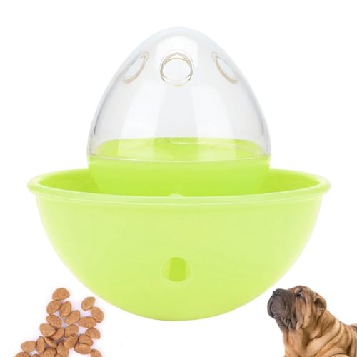 Pet Snack Dispenser Spielzeug für Katzen und Welpen – Tumbler Interactive Food Dispensing Feeder Kitten Detachable Plastic Toy von yeeplant