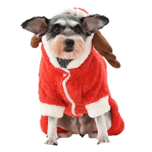 Universeller Plüsch-Kapuzenpullover für kleine Haustiere, Cosplay, für Weihnachten, einfaches Hundekostüm von yeeplant