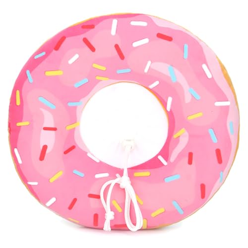 Weiches Plüsch-Donut-Halsband für die Genesung von Kätzchen und Welpen: leicht, wiederverwendbar, verstellbar, Haustier, Hund, Tier, kleiner, mittelgroßer Kegel von yeeplant