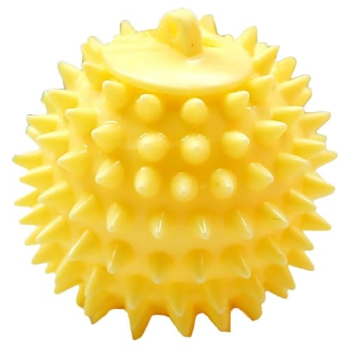 yeeplant Activity Sound Spiky Ball Hundespielzeug Kauer Aggressives Spielzeug Welpe Haustier Beißen Kauspielzeug Quietschender Hund von yeeplant