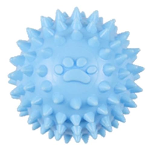 yeeplant Bouncy Rubber Dog Bite Ball, Durable Molar Cleaning Toy for Puppy Spike Chewable Toy for Aggressive Chewers von yeeplant