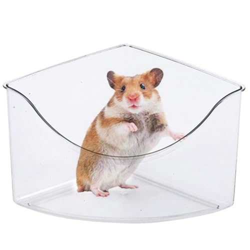 yeeplant Dreieckige Spielbox für Hamster - klares, kratzfestes und verdicktes Sandbad mit leichtem Design von yeeplant