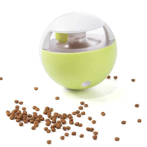 yeeplant Interaktives Katzen-Futterspender mit Glocke: kleiner Tumbler, Training, Tierfutter, Ball mit transparentem Kunststoff von yeeplant