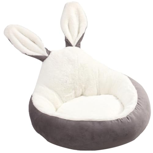 yeeplant Kuschelbett für Hunde und Katzen, mit waschbarem Kaninchen-Design, niedliches und gemütliches Haustierkissen von yeeplant