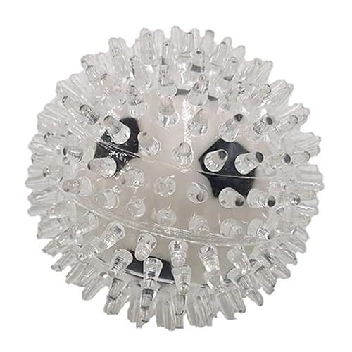 yeeplant Quietschender Spiky Bounce Ball Spielzeug für Hunde - Lustiger kaubarer Hundespielball für aggressive Kauer und Katzenaktivitäten von yeeplant