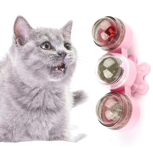 yeeplant Spielspielzeug Training Kätzchen Wand Ball Spielzeug:Katze Kauen Interaktives Haustier Spielzeug Beleuchtetes Tier Medium Adorable Toy Relief Kleine Angst Katzenminze von yeeplant