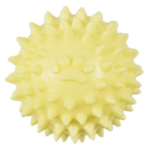 yeeplant Weiches, federndes Hundespielzeug aus Gummi für aggressive Kauer – Spike Molar Chew Ball von yeeplant