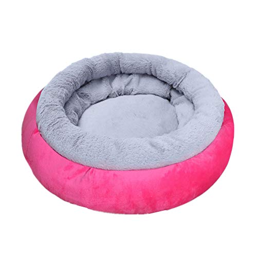 Welpenbett Haustierbett Haustierbetten F r Katzen Plüsch Hundebett Tierarzt Bett F r Hunde Hundekomfort Bett Hundeschlafsack Katzenschlafsack 62,Rose Red von yinbaoer