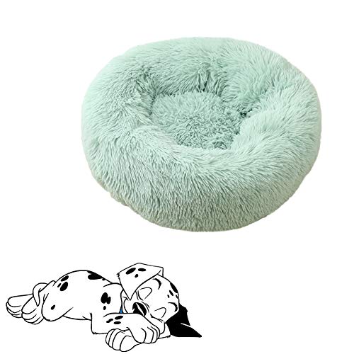 yinbaoer Hundebett, weich, für mittelgroße Katzen, zusammenklappbar, Anti-Angst, Hundebett für kleine Hunde, Katzen, Welpen und Kätzchen, Fruchtgrün, 80 cm von yinbaoer